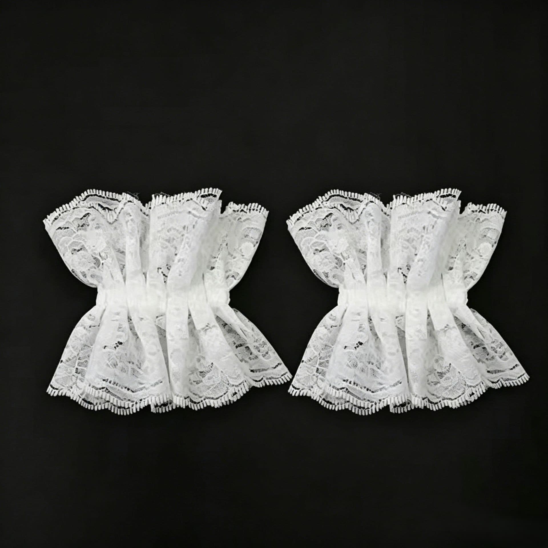 Cross-Border Vintage Court Double-Layer Lace Elegant Cuff Decoration Hand Flower, Versatile Wedding Dress Accessories Wholesale