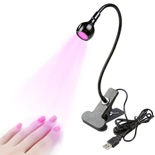 Mini Nail Art Uv Gel Curing Lamp Ultraviolet Light Clip Switch Usb Light Multi-functional Compact Beauty Device