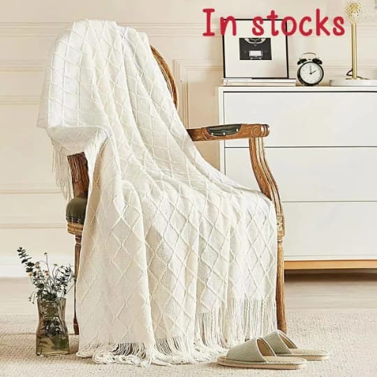 Curated Nordic Light Luxury Simple Natural Healing Yoga Blanket Sofa Throw Blanket Sofa Cover Air Conditioning Blanket Bed Cover