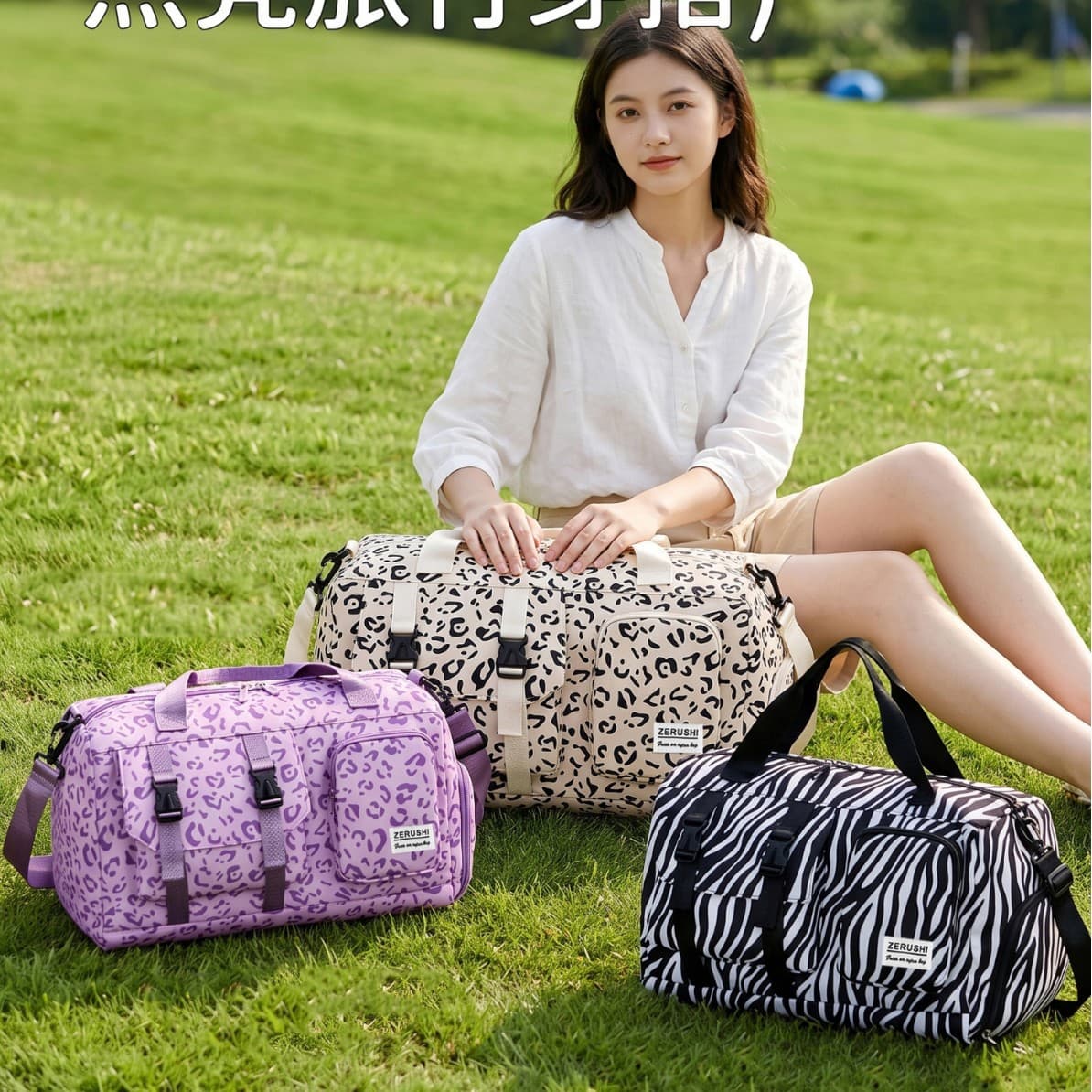 Cross-border large capacity bag casual shoulder bag travel bag fitness bag large capacity bag travel bag sports bag bags