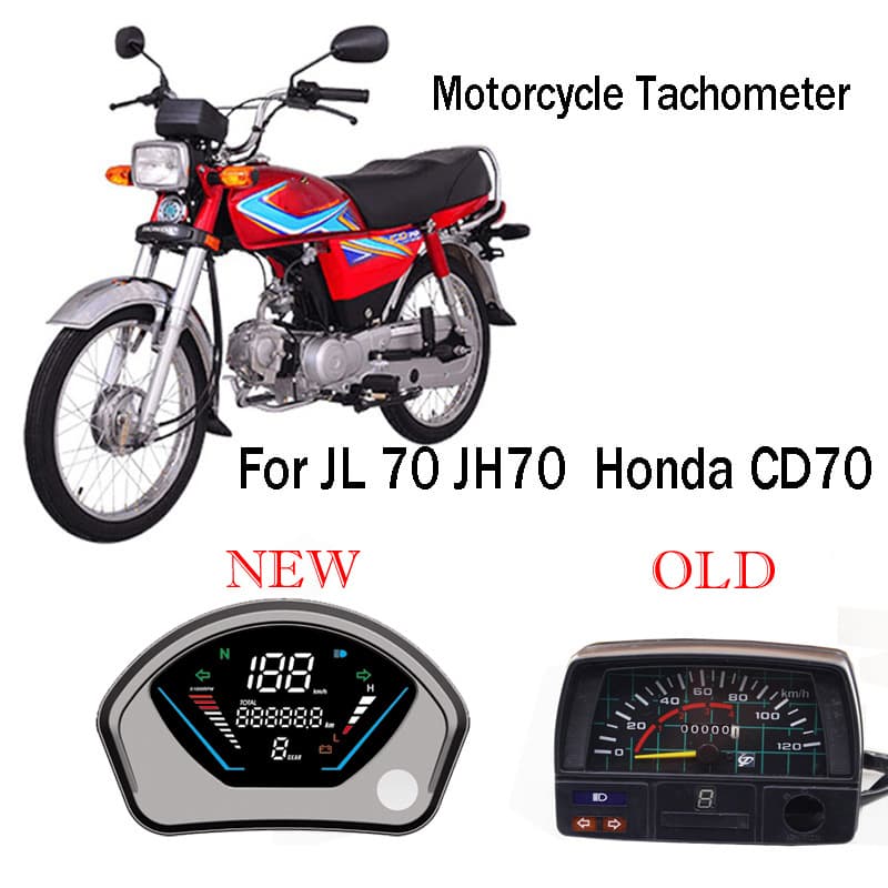 Compatible with CD70 Motorcycle HONDA CD70 Jialing 70 XRM125 Motorcycle Digital Instrument Cluster Assembly Modification