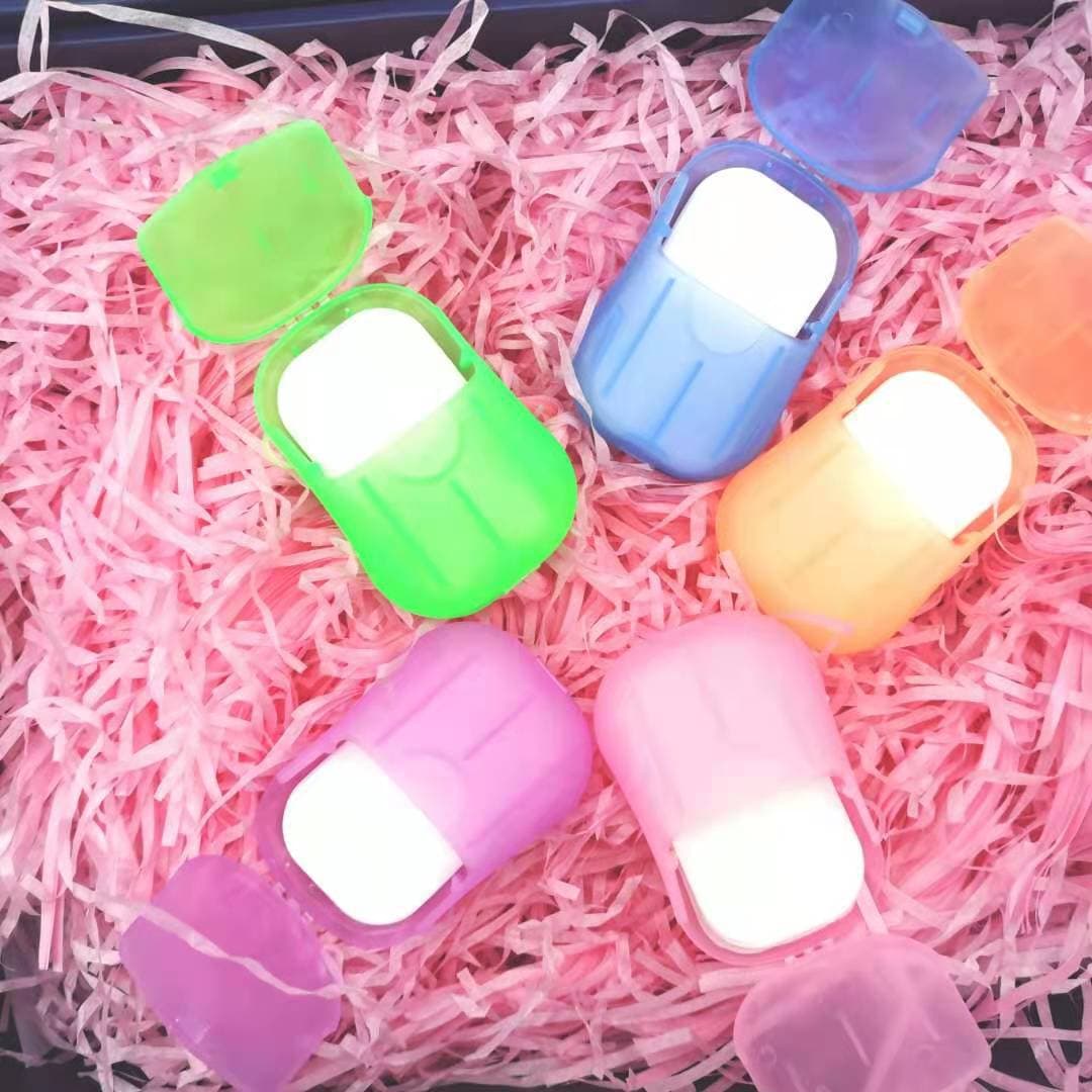 Travel Disposable Soap Flakes Bath Supplies Portable Small Soap Flakes Hand Soap Paper 20 Pieces Foot Bath