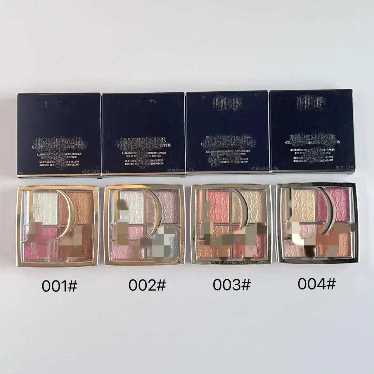Foreign trade cosmetics Dijia backstage embossed four-color high-gloss repair palette matte brightening glitter eye shadow palette foreign trade wholesale