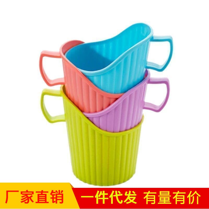 Disposable Paper Cup Holder Sleeves, Thickened Plastic Corrugated Cup Holder, Tea Ceremony Heat Insulation Anti-Scald Cup Sleeve Base, 10-Pack