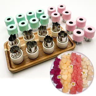 Fruit Stamp Mold Butterfly Pasta Baby Food Small Wonton Flower Cutter Cookie Press Embosser
