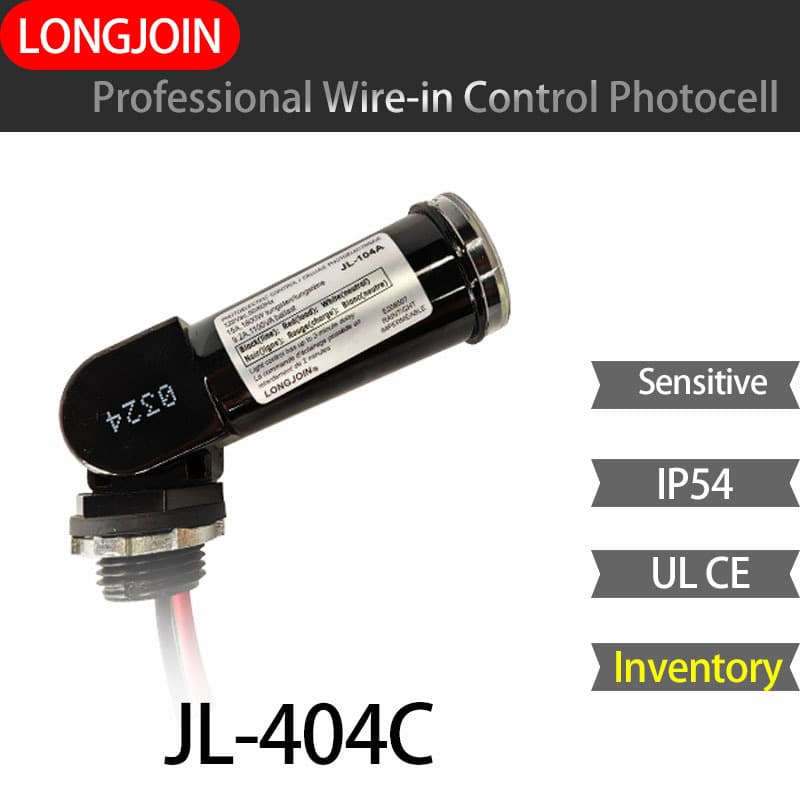 Cross-border Hot-sale Waterproof Photocontrol Switch, LED Light Rainproof Photocontrol Sensor / European and American Style UL CE