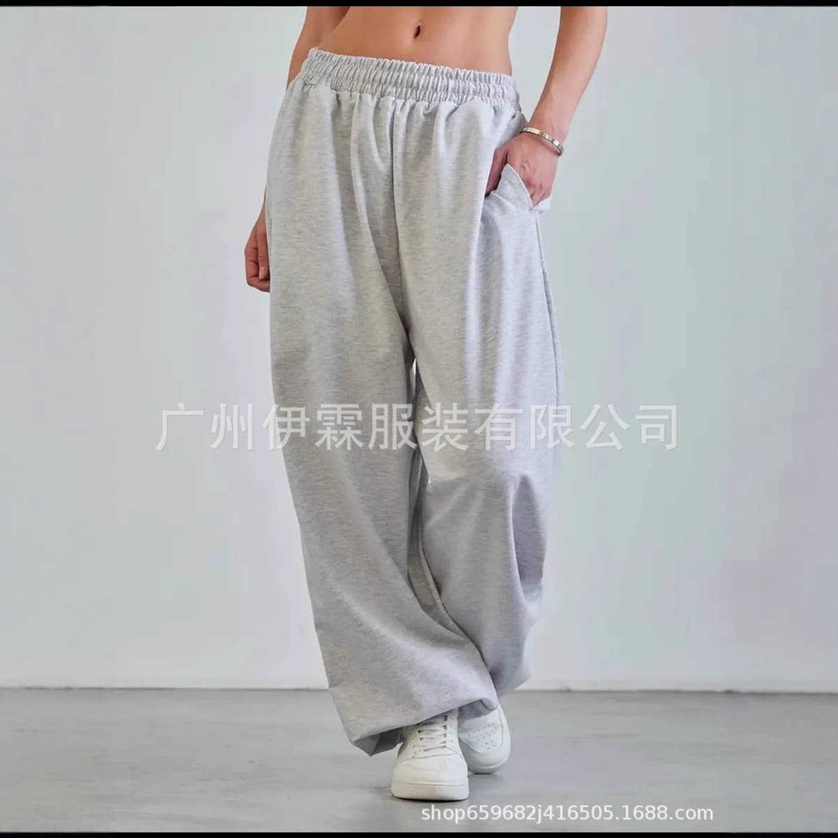 2025 Cross-border Amazon High-Waist Women's Jogger Pants for Slow Running, Jazz Dance, Loose Casual Drawstring Pants