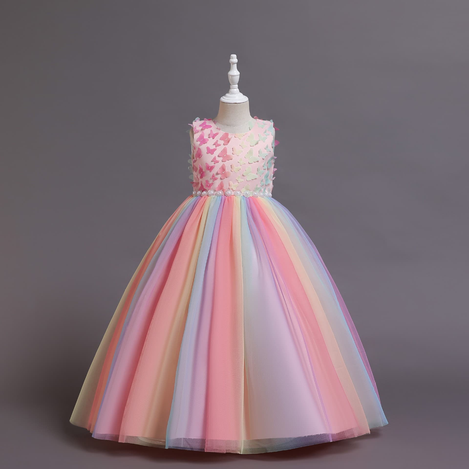 Girls Summer 2022 New Export Children's Dress Princess Dress Lace Dress Wedding Dress Tutu Dress Formal Dress