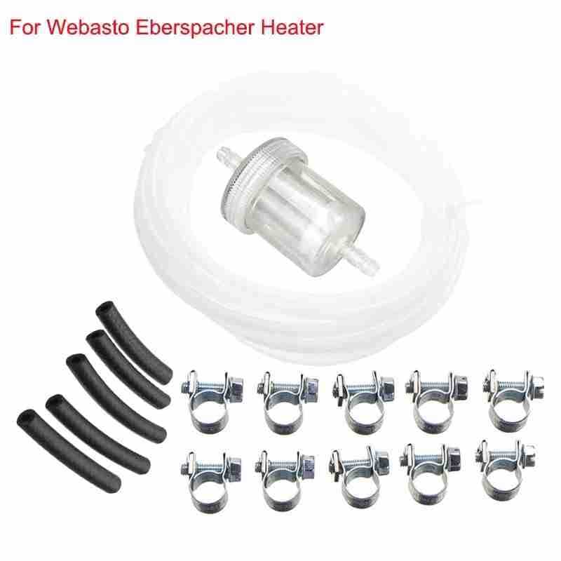 White Oil Tube Parking Heater Accessory Set Oil Filter Core Oil Extractor Set for Diesel Heating Integrated Cold and Warm System Manual Adjustment