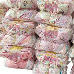 Girl's Floral Print Cotton Triangle Panties, Class A Cotton, Children's Underwear, Factory Direct, Export for Toddlers and Kids
