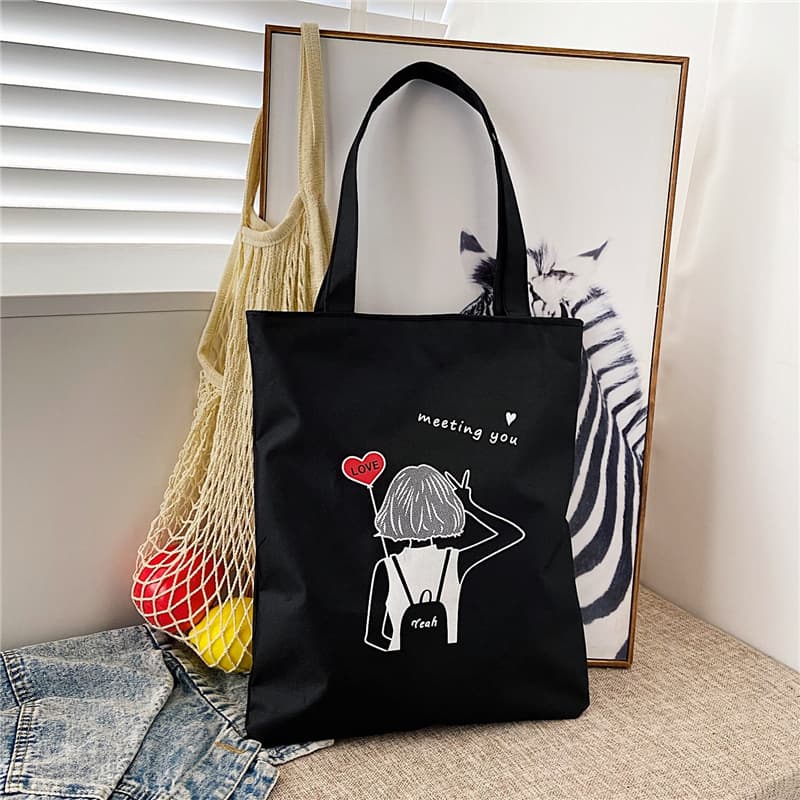 Canvas Bag Ins Canvas Shoulder Tote Bag Female Student Tutoring Tote Bag Custom Logo Nanfeng Bag Nanfeng