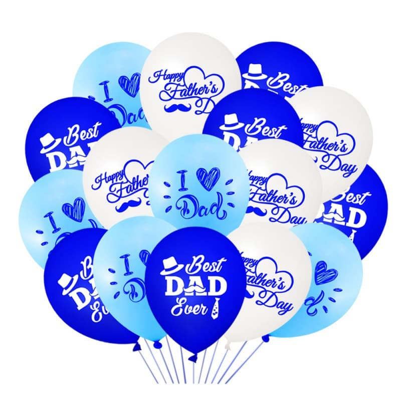 Happy Father's Day Father's Day Party Decorations 12-Inch Father's Day Latex Balloons