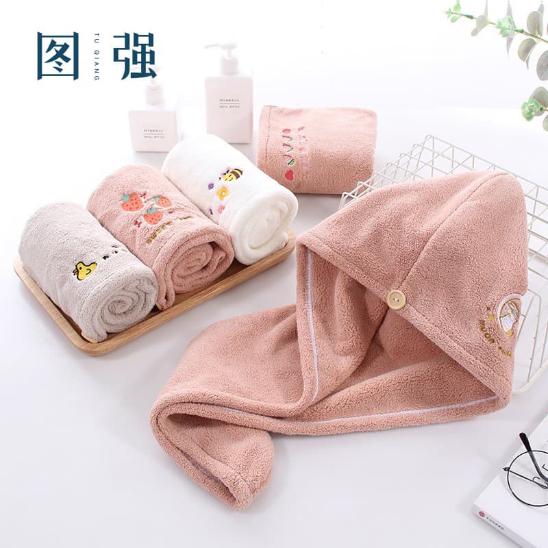 Hair Drying Turban for Women, Absorbent Towel Wrap, Cute Long Hair Drying Cap, High Appearance