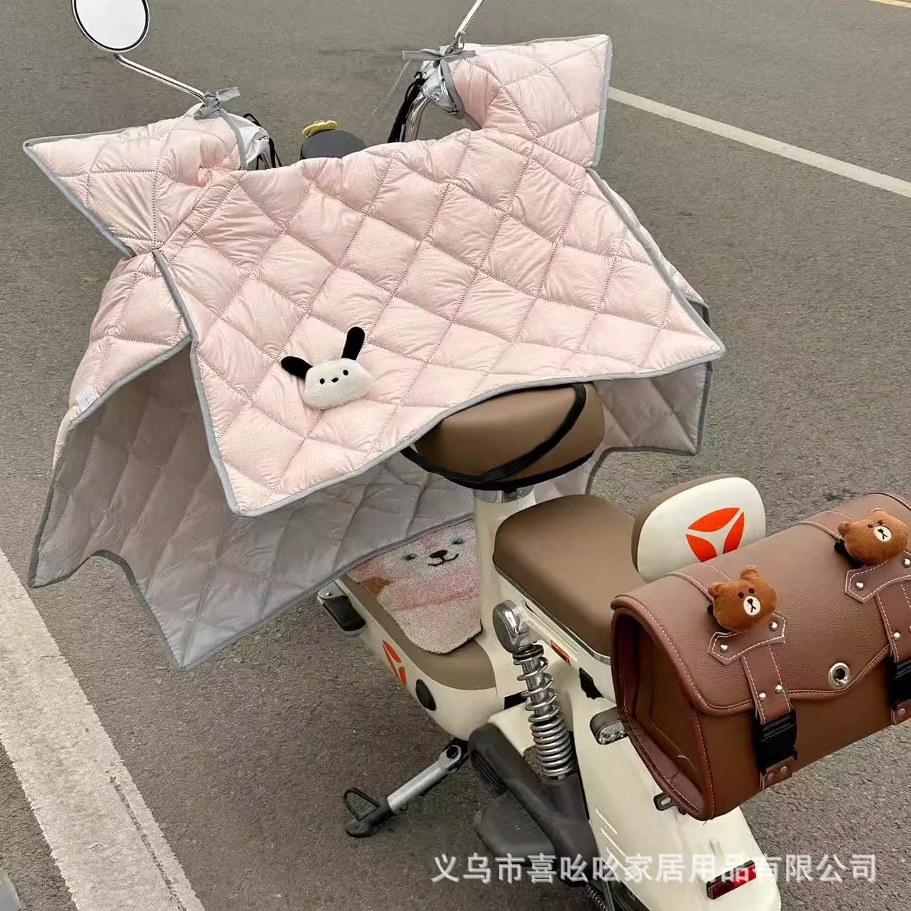 Electric Vehicle Windshield Cover, Spring/Summer Sun Protection, Thin Waterproof Shade, Universal for E-bike, Motorcycle, Scooter