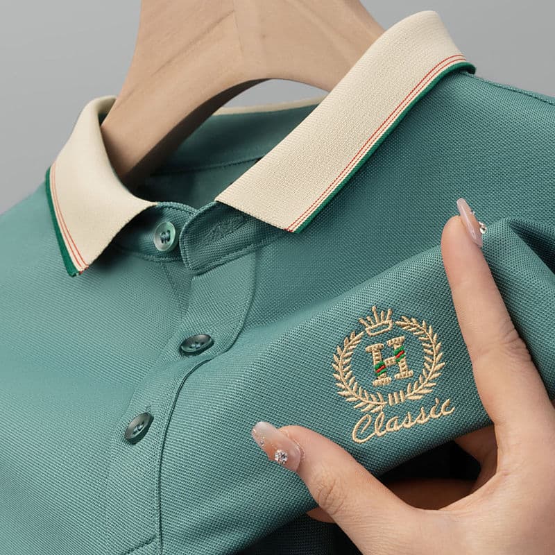 Clearance Sale~Store Closing High-End Polo Shirt Men's Summer New Style Turn-Down Collar Embroidered Short Sleeve T-Shirt Paul Shirt