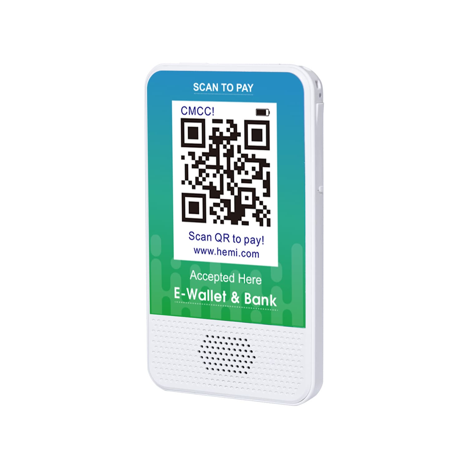 Y90 4G+WiFi Cloud Audio Payment Voice Announcer, Payment Broadcast Cloud Speaker with Secondary Development for Cash Register