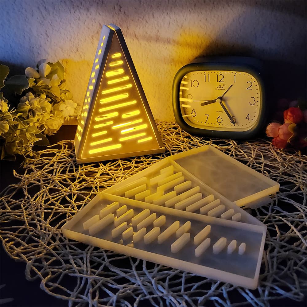 S0937 Christmas Tree Strip Wall Desktop Decoration Cement Gypsum Mold DIY Silicone Mold