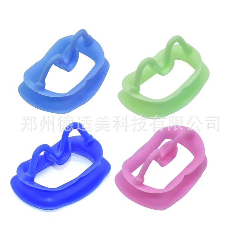 Dental mouth opener soft silicone mouth opener colorful silicone intraoral support expander mouth opener mouth support wholesale