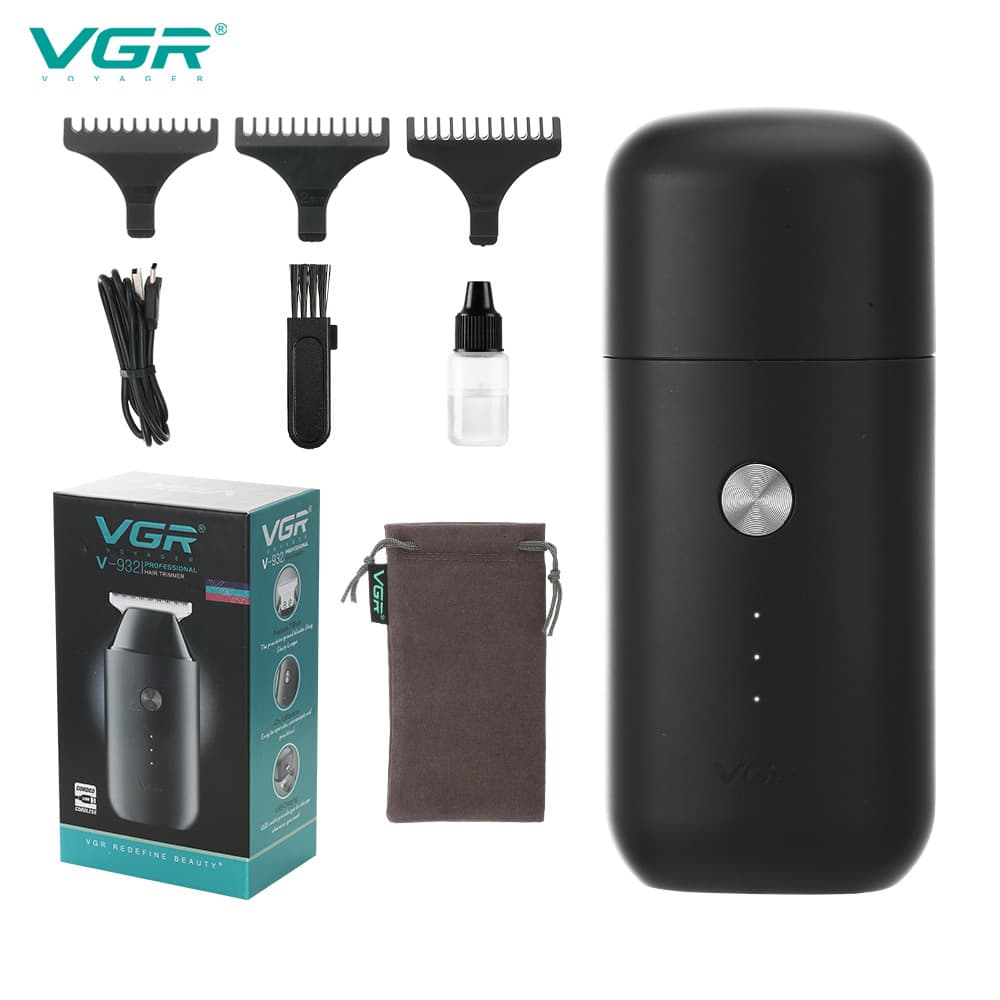 VGR932 new cross-border electric hair clipper USB portable hair clipper dust-proof household men's shaver spot wholesale