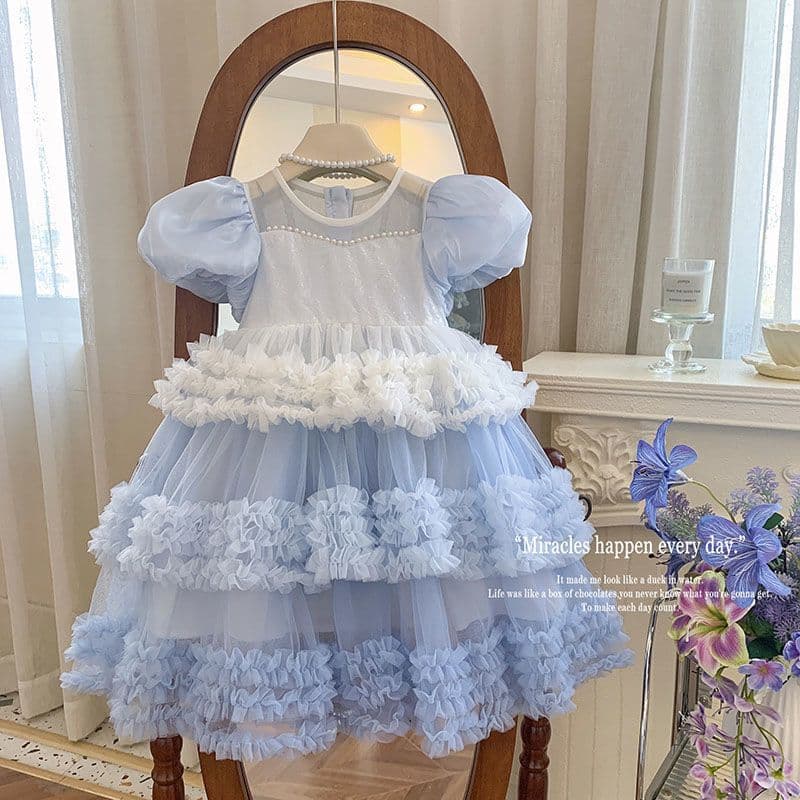 2026 Girls' Dresses, Kids' Clothing, Stylish Korean-Style Dress