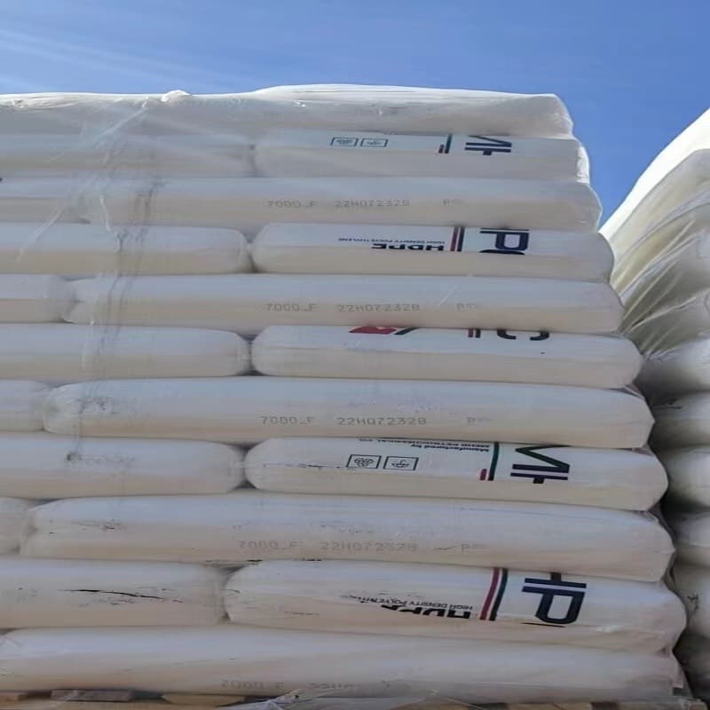 HDPE High-Pressure Material Petrochemical HD7000F Black Character Torch Film Material for Supermarket Vest Bags