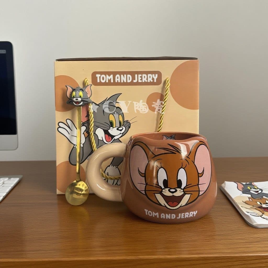 Tom and Jerry Ceramic Mug New 2025 Household Water Cup Couple Cup Coffee Cup Birthday Gift