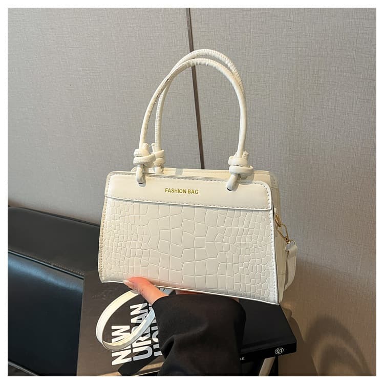 Korean casual handbag for women 2026 new fashionable foreign style crossbody bag spliced niche design small square bag
