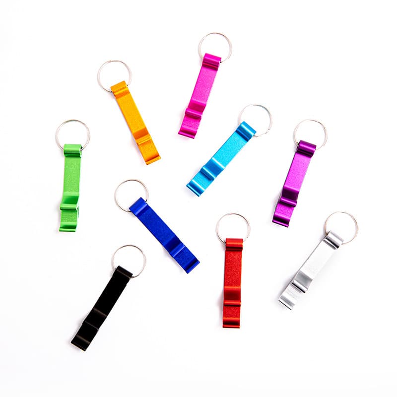 Creative Beer Bottle Opener Keychain Bottle Opener with Logo Customizable Multi-Functional Promotional Gift Engraving