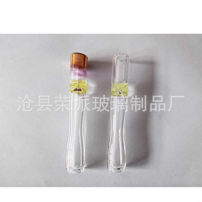 New cross-border high borosilicate glass cigarette holder, glass cigarette tube, pipe holder