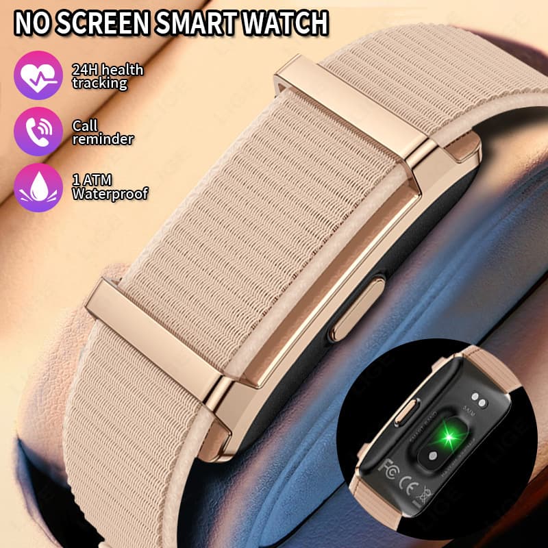 New Cross-Border Screenless Smart Bracelet Heart Rate Blood Oxygen Sleep Monitoring Message Reminder Step Counting Sports Watch