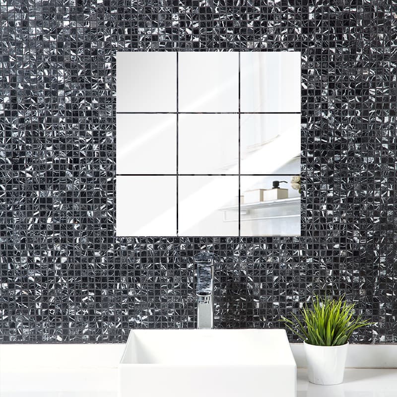 Factory HD Mirror Self-Adhesive Acrylic Sticker for Bathroom, Home Use Soft Mirror, Wall Sticker Wholesale