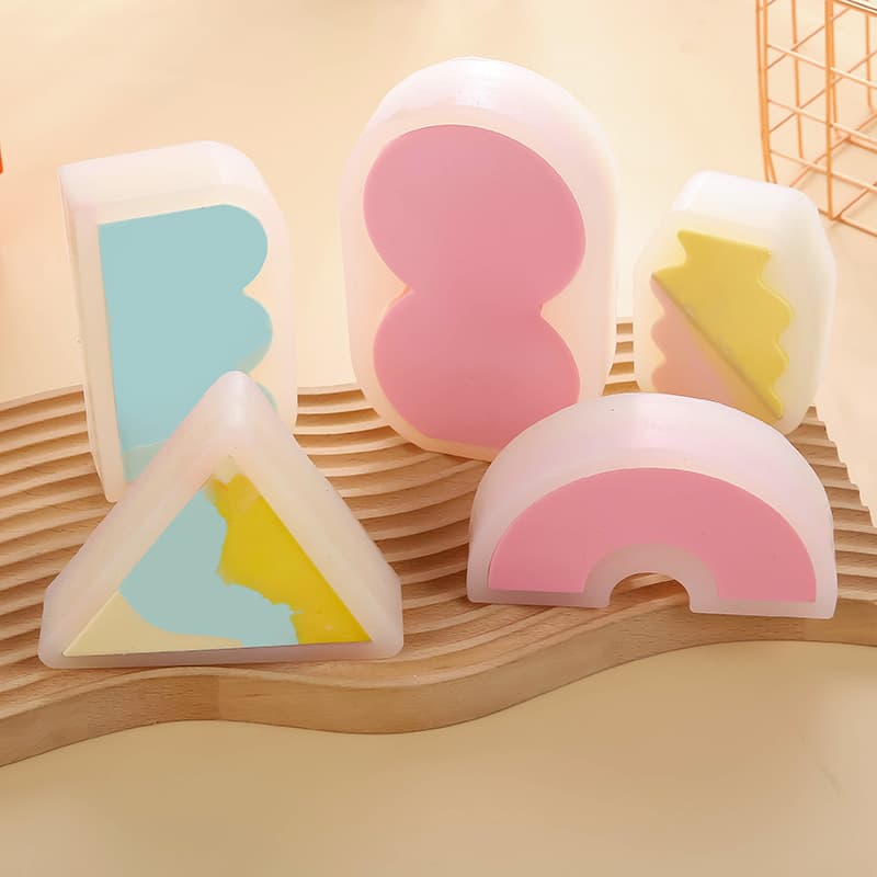 13 Geometric Irregular Scented Candle Silicone Mold, Minimalist Abstract Candle Mold, INS Style