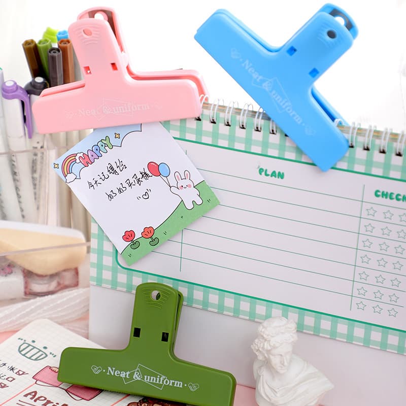 Magnetic Binder Clips Colorful Plastic Magnetic Clips Scrapbook Props Student File Receipt Clips Personalized Test Paper Clips
