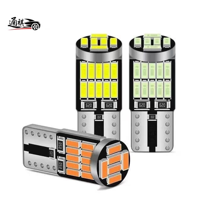 Car LED Position Light T10 4014 26SMD Decoding High Brightness W5W Dome Light License Plate Light Bulb