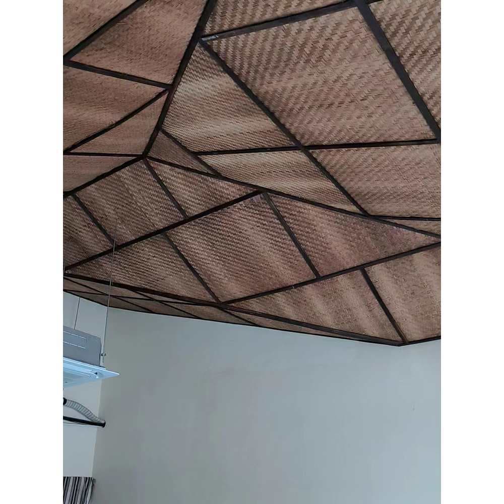 Ceiling Bamboo Mat Carbonized Decorative Bamboo Woven Grass Woven Background Wall for Guesthouses, Restaurants, Farm Stays, and Agritourism Bamboo Woven Mat