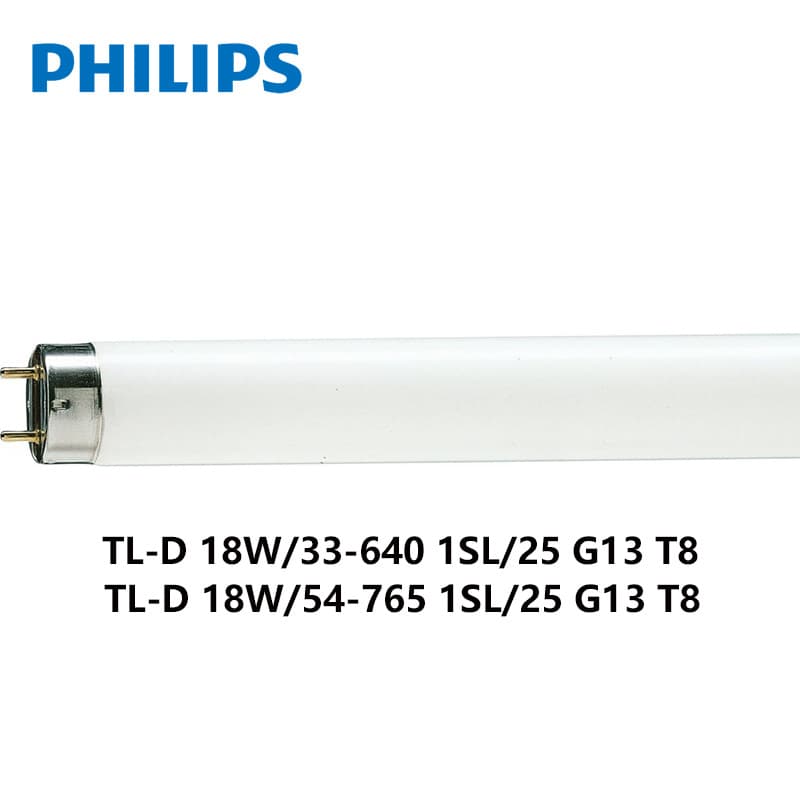 TLD70 Philips T8 Fluorescent Tube TL-D 18W/33-640/54-765 0.6m T8 Daylight Tube