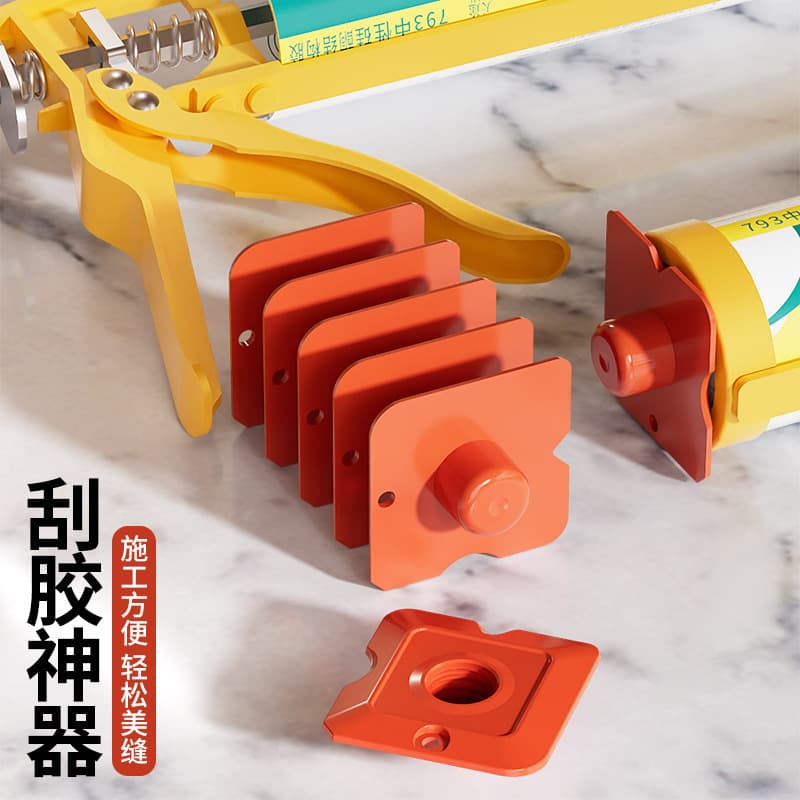 Glue Spreader No-Dead-Angle Scraper No-Dead-Angle Shaping Scraper Glass Glue Squeegee Grout Trimming Tool Caulking