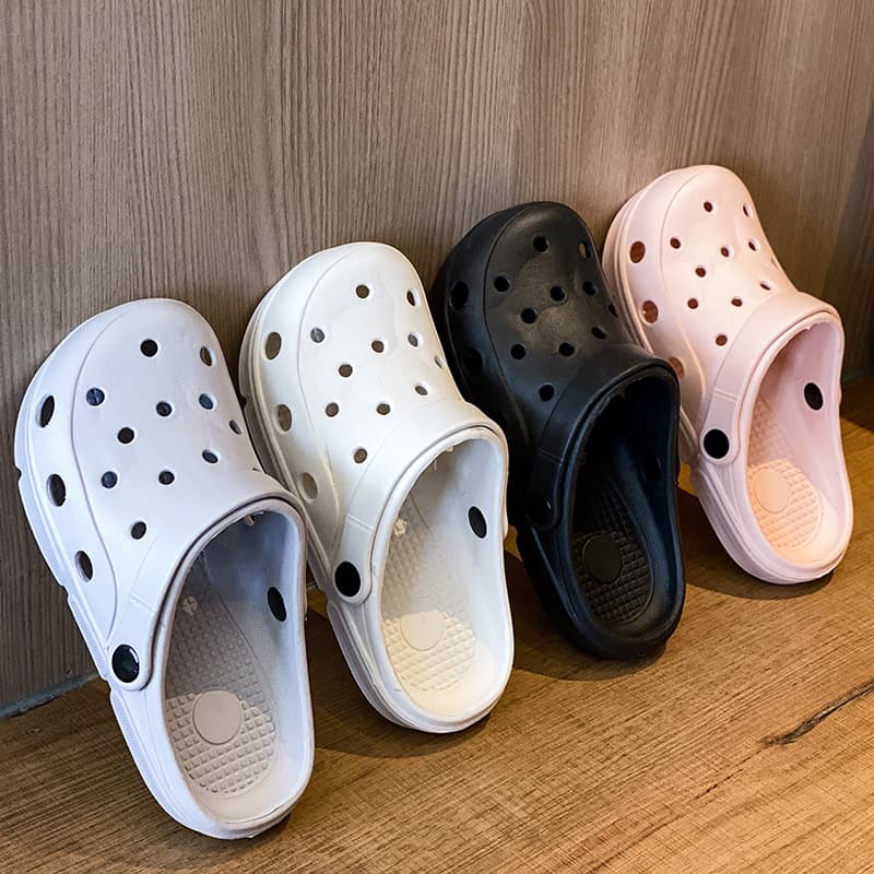 Women's Clog Sandals for Outdoor Summer, Thick Sole, Toe-Covered, Breathable, Unisex, Anti-Slip, Surgical Room Clogs for Men