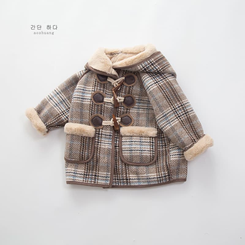 Children's Winter Wool Coat, Stylish Mid-length Fleece-lined and Thickened Wool Jacket for Small to Medium Boys