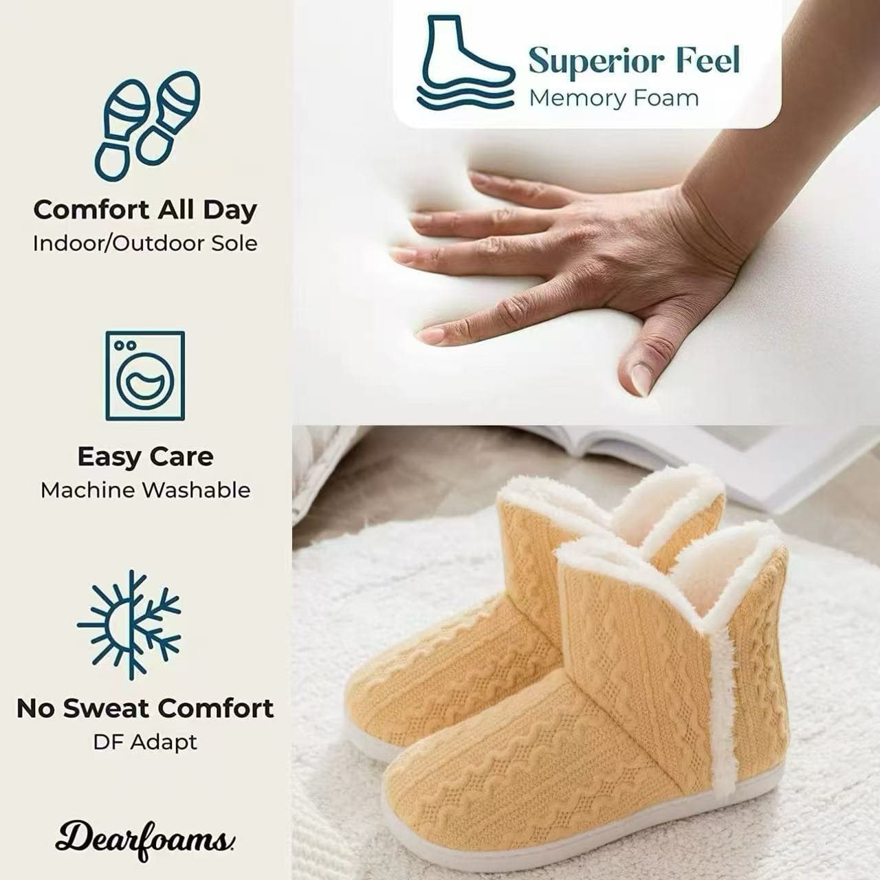 Cross-border Slippers Maternity Shoes High-Top Knitted Autumn/Winter Women's Warm Indoor/Outdoor Snow Boots Amazon