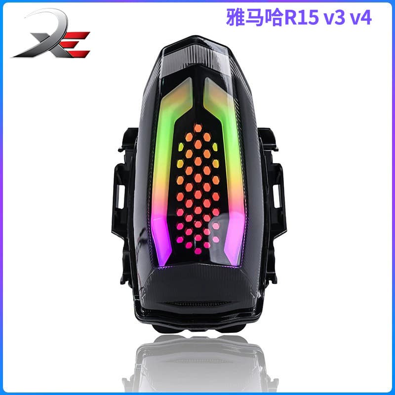 Wholesale Motorcycle Tail Light for Yamaha R15 v3 v4 Modified RGB Rear Tail Light Turn Signal Brake Running Light
