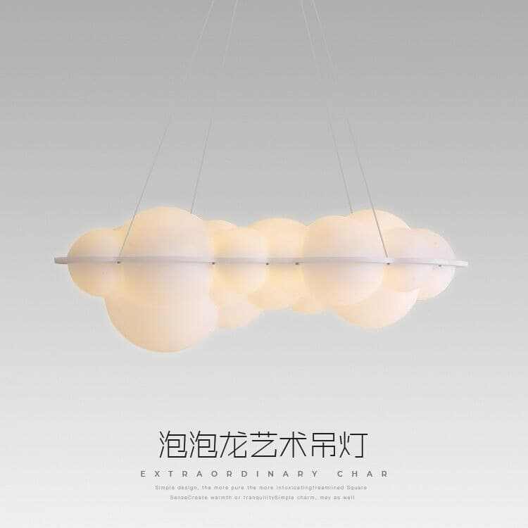 Light French Cream Fengyunduo Chandelier Nordic Living Room Dining Room Bedroom Lamp Villa Hotel Engineering Decorative Lamps