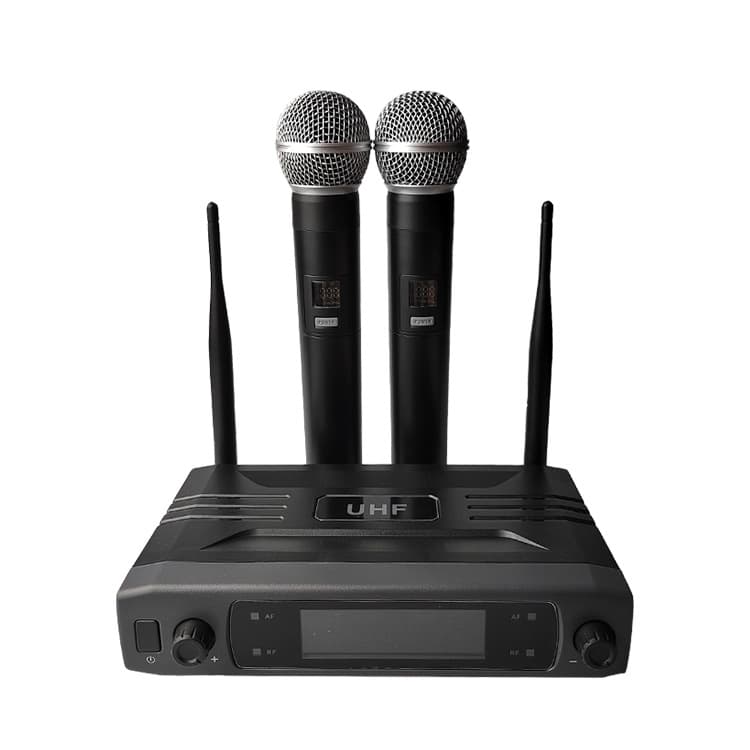 One-to-Two Handheld UHF Wireless Microphone for Live Streaming, Douyin Professional Microphone Export Model