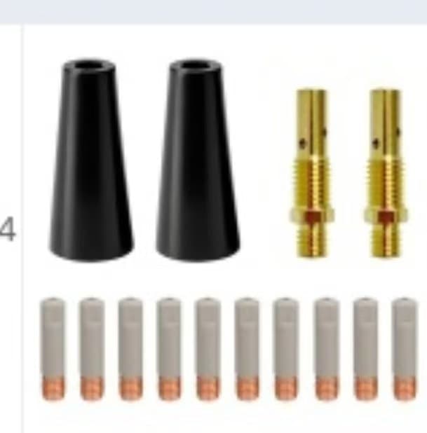 Cross-border trade coated MB15AK24KD contact tip protective sleeve connector rod anti-stick MIG welding gun accessory kit