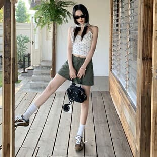 Solid Washed Minimalist Cargo Shorts 2026 Summer New 100% Cotton Straight Wide-Leg Casual Pants for Women