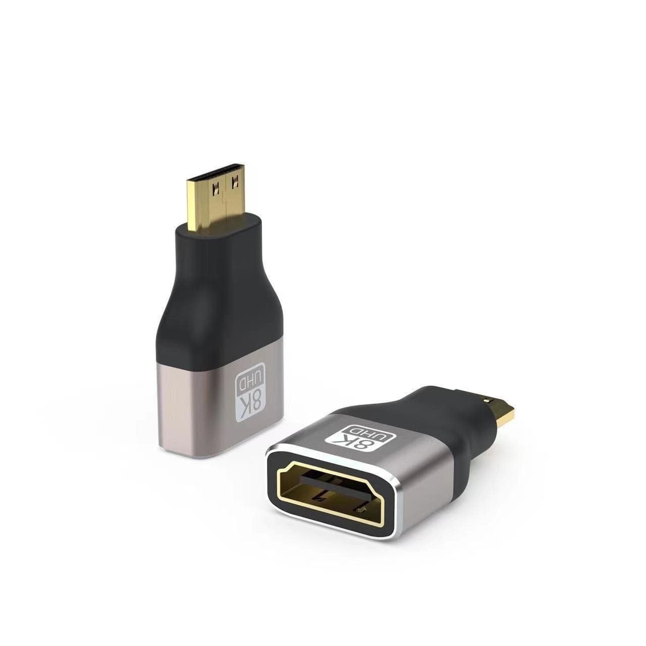 8K60Hz Ultra HD Adapter HDMI 2.1 Female to C Male D Male Mini HDMI Male to HDMI Female