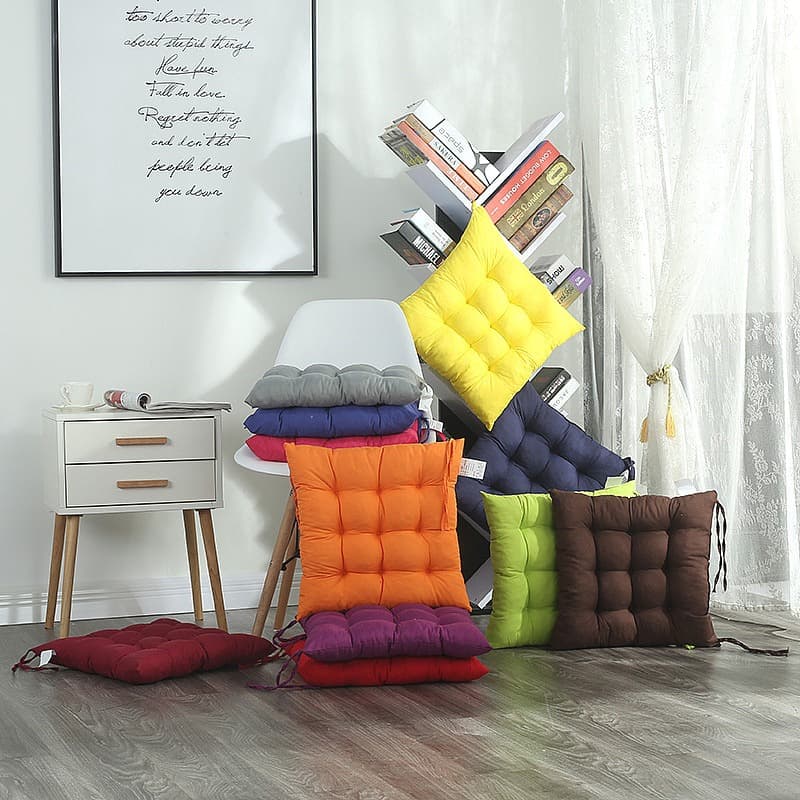 Wholesale Cushion Solid Brushed Thickened Dining Chair Pad Office Chair Pad Student Cushion Tatami Seat Cushion 45/40