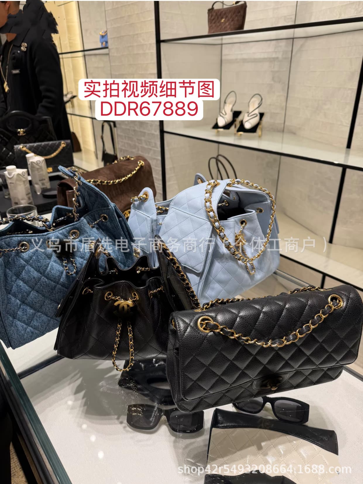 Chanel-style 19 bag chain lambskin quilted shoulder handbag flap bag square chubby crossbody women's bag