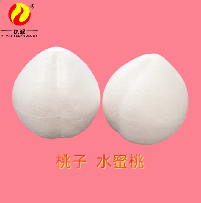 Foam ball (styrofoam) fruit, vegetable and fruit white embryo, polystyrene simulated vegetable, foam peach