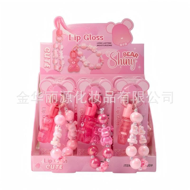 Makeup Set Youthful Girl Lip Gloss Cute Pink Stationery Lip Gloss - Pink Plump Lip Oil Essence Lip Gloss